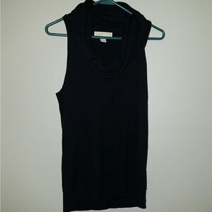 Michael Kors Black Sleeveless Cowl Neck Top